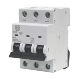 MK Sentry  10A 3-Pole C Curve 3-Phase MCB