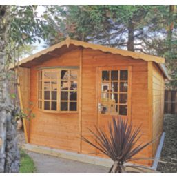 Shire Goodwood 9' x 6' (Nominal) Apex Shiplap T&G Timber Summerhouse with Assembly