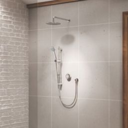 Aqualisa Smart Link HP/Combi Rear-Fed Chrome Thermostatic Dual Outlet Concealed Smart Shower with Fixed Head