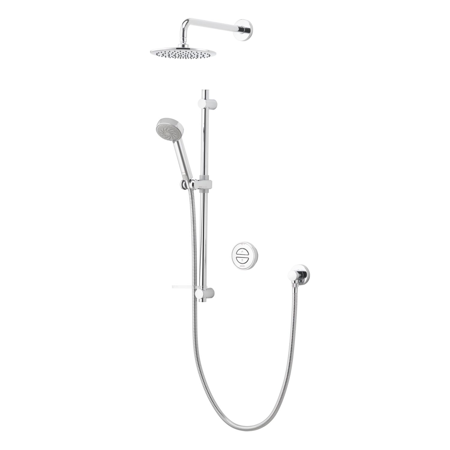 Aqualisa Smart Link HP/Combi Rear-Fed Chrome Thermostatic Dual Outlet Concealed Smart Shower with Fixed Head (548AJ)