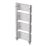 Flomasta U-Shape 1140mm x 500mm 1771BTU Chrome Vertical Designer Radiator