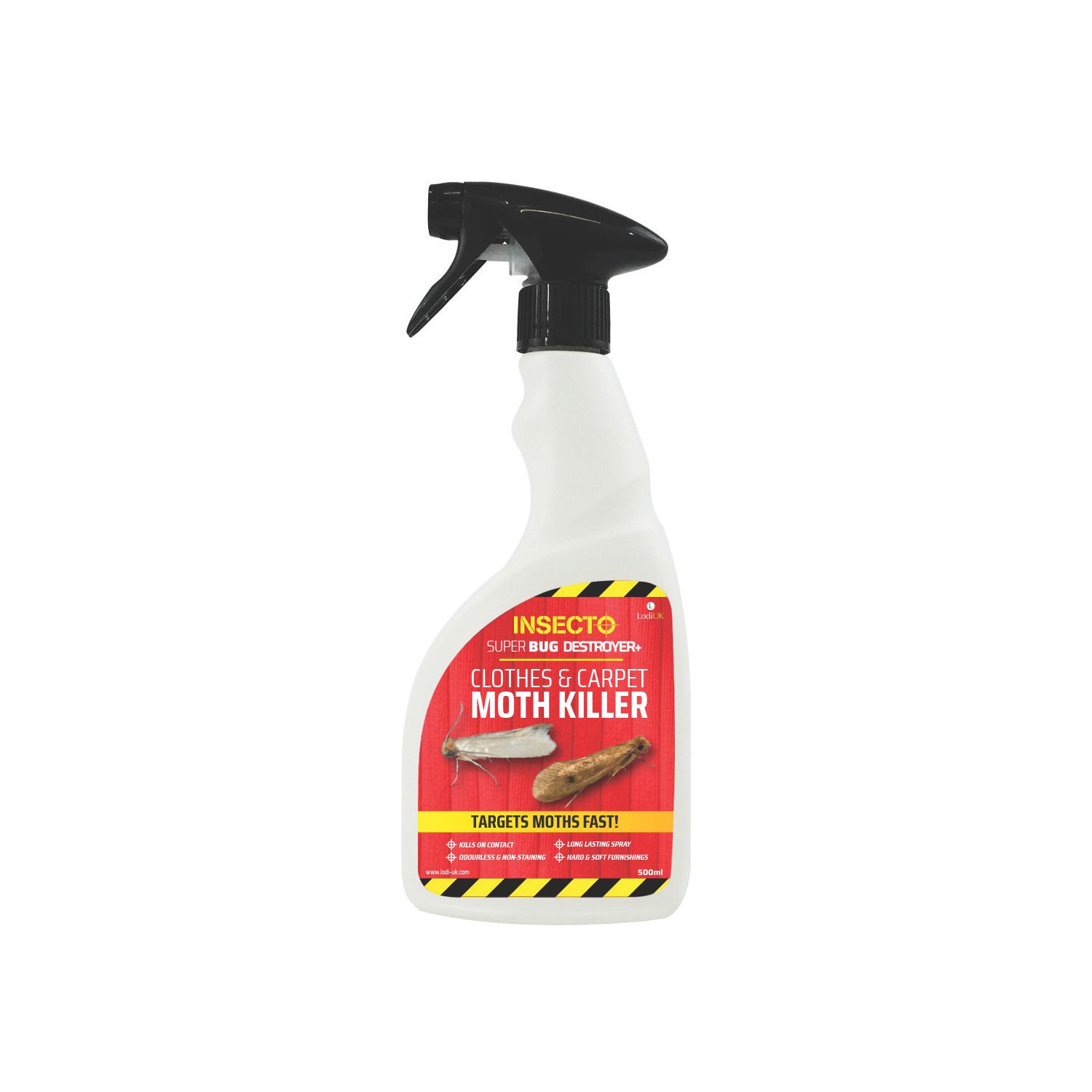 Insecto Carpet & Clothes Moth Insecticide Killer Spray 500ml (548AU)