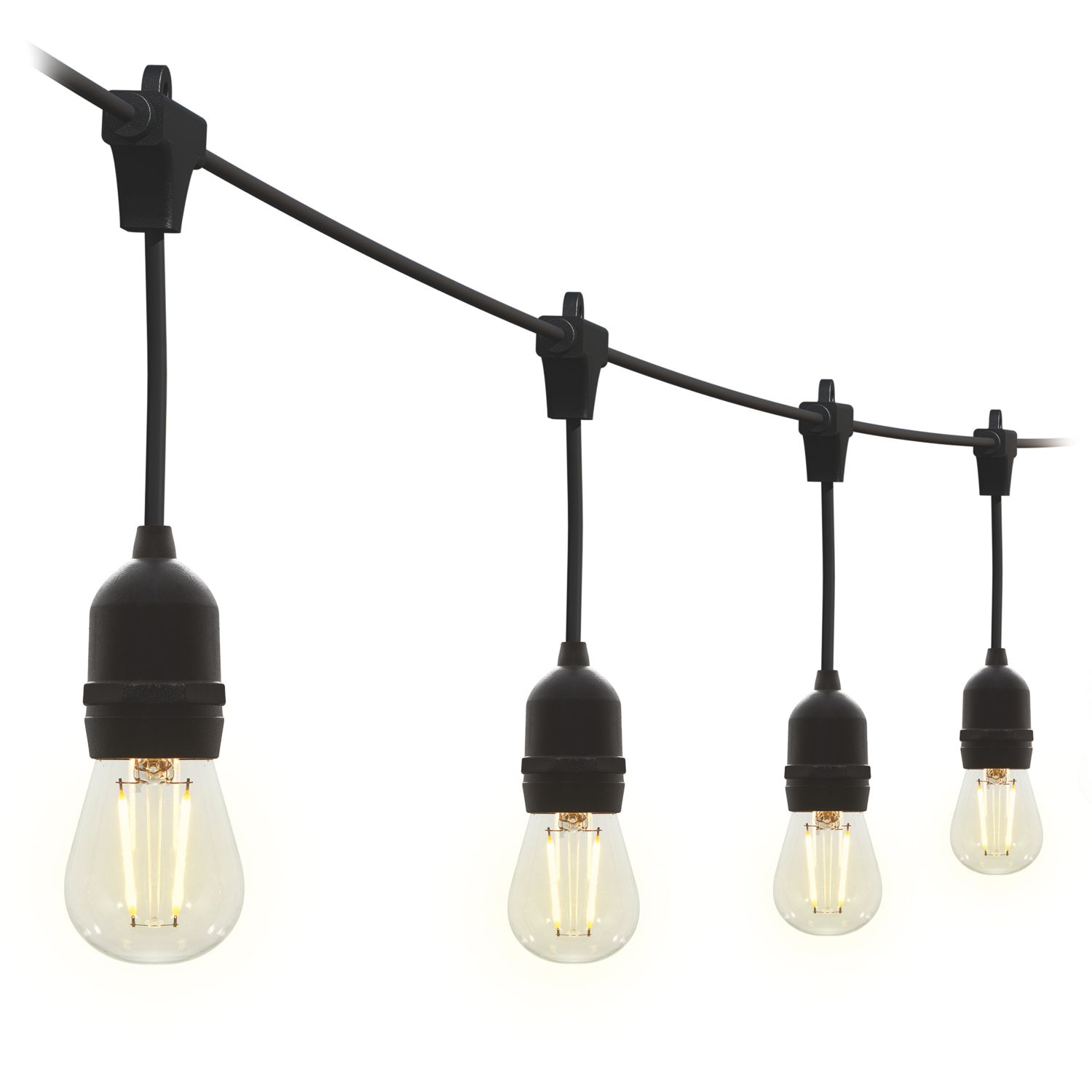 4lite E27 A60 LED Light Bulb Clear 165lm 2W 4 Pack (548CJ)