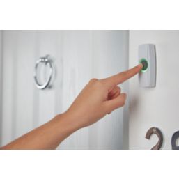 Byron  Battery-Powered Wireless Door Chime Kit White