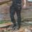 DEWALT Harrison Work Trousers Black/Grey 30" W 33" L