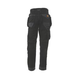 DEWALT Harrison Work Trousers Black/Grey 30" W 33" L
