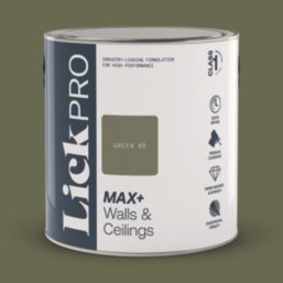 LickPro Max+ 2.5Ltr Green 05 Matt Emulsion  Paint