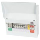 Lewden Pro 13-Module 6-Way Populated High Integrity Dual RCD Consumer Unit with SPD
