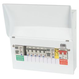 Lewden Pro 13-Module 12-Way Populated High Integrity Dual RCCB Consumer Unit with SPD