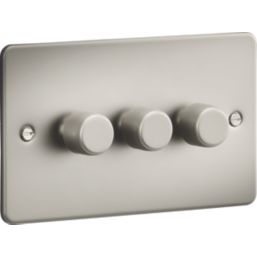 Knightsbridge FP2183PL 3-Gang 2-Way LED Dimmer Switch  Pearl
