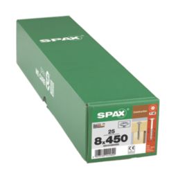 Spax WIROX TX Flange Self Drilling Timber Screws 8mm x 450mm 25 Pack