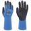 Wonder Grip WG-318L Aqua Guard Gauntlet Gloves Blue X Small