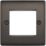British General Nexus Metal 2-Module Modular Faceplate Black Nickel