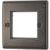 British General Nexus Metal 2-Module Modular Faceplate Black Nickel