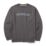 CAT Midweight Crewneck Sweatshirt Sweat Shirts Grey 2X Large 47" Chest
