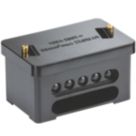 Knightsbridge 100A 2 x 5-Way 35mm² Double Pole Service Connector Block Black