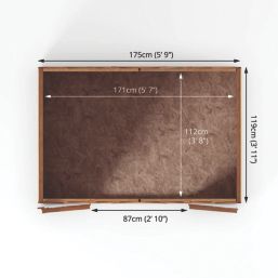 Mercia Value Windowless 6' x 4' (Nominal) Apex Overlap Timber Shed