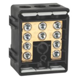 Lewden 100A 5-Way 2.5-35mm² Connector Block Black