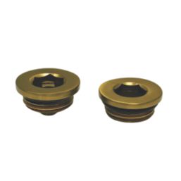 ETAL  Radiator Vent & Blanking Plug Kit Brushed Brass