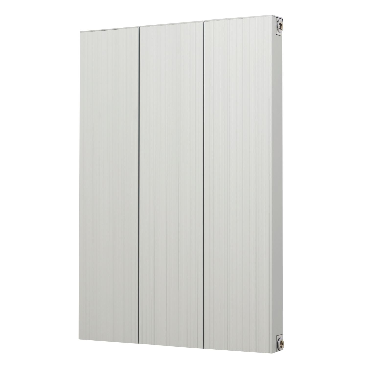Ignite 600mm x 418mm 1527BTU Matt Chrome Vertical Designer Radiator (5494F)