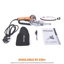 Evolution mini outlet belt sander