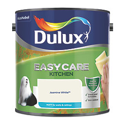 Dulux Easycare Matt Jasmine White Emulsion Kitchen Paint 2.5Ltr
