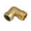 Tectite Sprint  Brass Push-Fit Adapting 90° Male Elbow 15mm x 1/2"