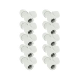 Hep2O  Plastic Push-Fit Equal Tees 22mm 10 Pack
