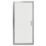 Essentials Framed Rectangular In-Fold Shower Door Chrome 900mm x 1850mm