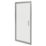 Essentials Framed Rectangular In-Fold Shower Door Chrome 900mm x 1850mm