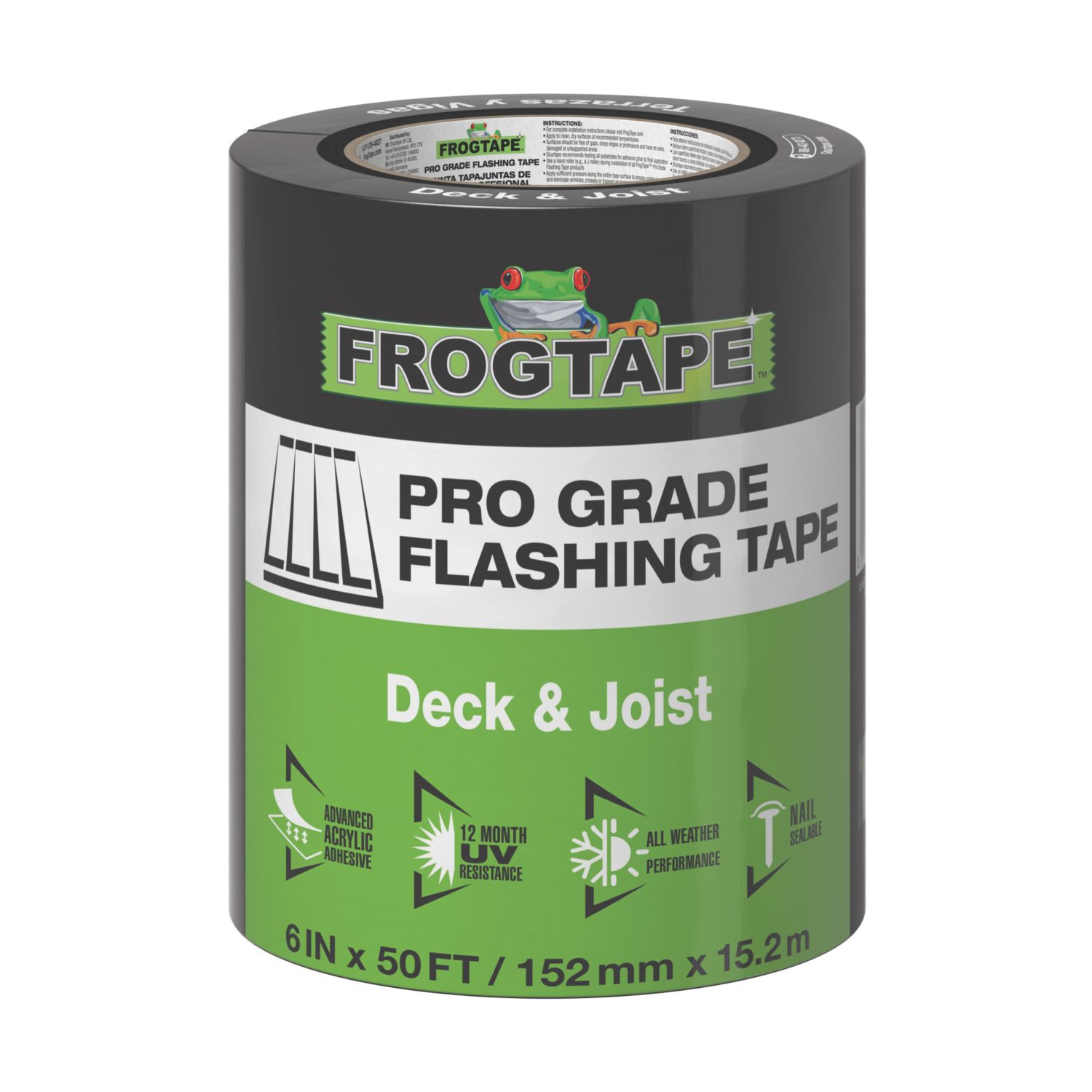 Frogtape Pro Grade Decking & Joist Tape Black 15.2m x 152mm (549EA)