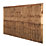 Forest Vertical Board Closeboard  Garden Fencing Panel Dark Brown 6' x 4' Pack of 3