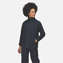 Regatta Hudson  Womens Fleece-Lined Waterproof Jacket Navy  Size 14