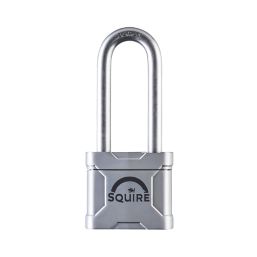 Squire MERC45/2.5 Steel  Water-Resistant Long Shackle  Padlock 49mm