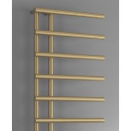 Reina 722mm x 500mm 799BTU Brass Flat Designer Towel Radiator