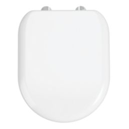 ETAL Comite Soft-Close with Quick-Release D-Shaped Toilet Seat Composite High-Polished Gloss White