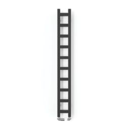 Terma Easy Heated Towel Rail 1600m x 200mm Black 1071BTU