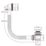 Highlife Bathrooms  Matt Black Square Head Bath Overflow Filler Tap  With Clicker Waste