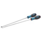 OX Pro Slotted / PZ Long Reach Screwdriver Set 2 Pieces