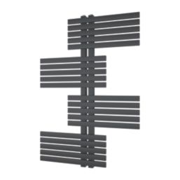 Ximax Geoffrey 940mm x 650mm 1297BTU Anthracite Vertical Towel Radiator