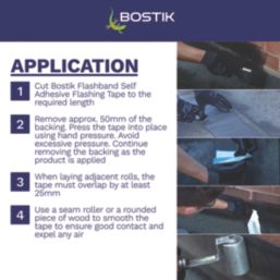 Bostik Flashband Grey 10m x 150mm