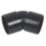 FloPlast Solvent Weld Bends 135° Black 40mm 5 Pack