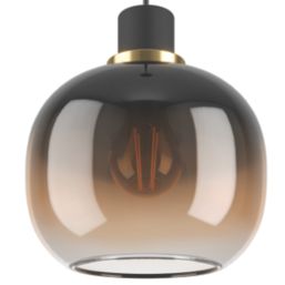 Eglo Oilella Pendant Light Black/Brown