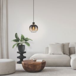 Eglo Oilella Pendant Light Black/Brown