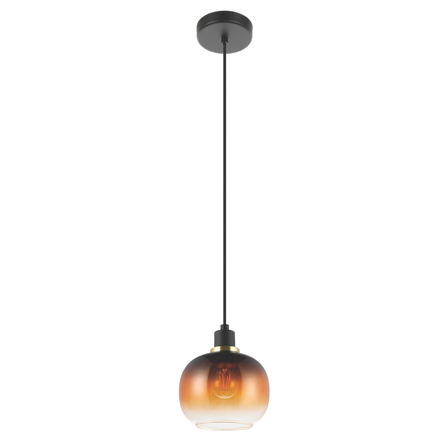 Eglo Oilella Pendant Light Black/Brown (550CX)