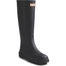 Hunter Downpour Tall Size 4 Womens Black Non Safety Wellies