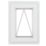 Crystal  Top Opening Clear Double-Glazed Casement White uPVC Window 440mm x 610mm