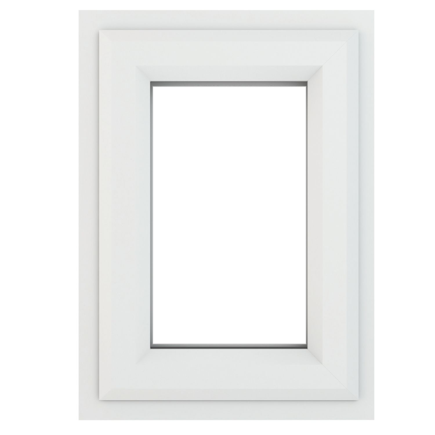 Crystal Top Opening Clear Double-Glazed Casement White uPVC Window 440mm x 610mm (550JP)