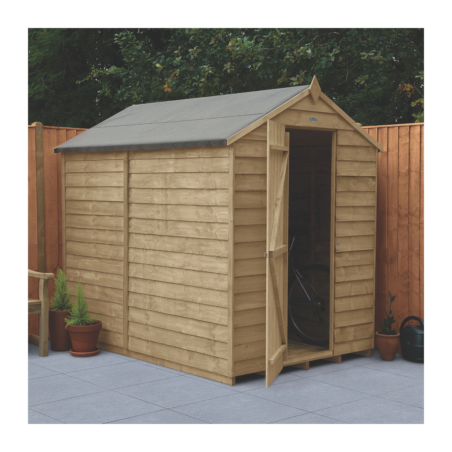 Forest 5' x 7' (Nominal) Apex Overlap Timber Shed (550JR)