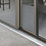 Spacepro Classic 3-Door Sliding Wardrobe Door Kit Nickel Frame Mirror Panel 2216mm x 2260mm
